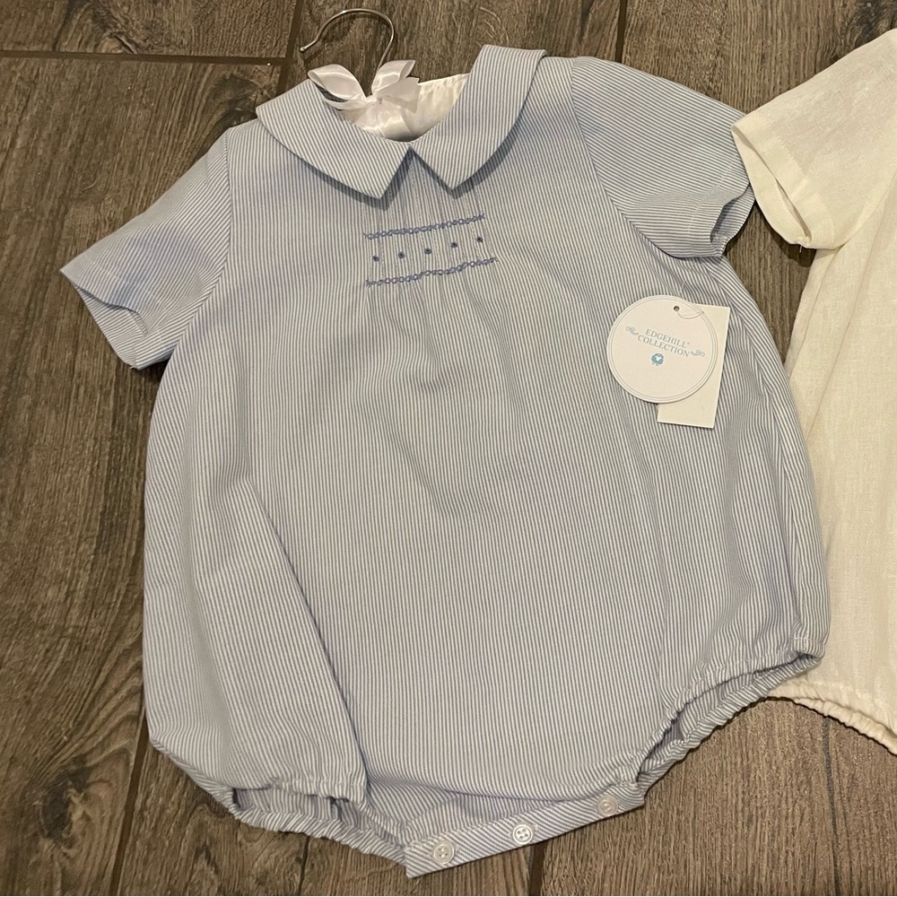 Blue Edgehill romper